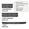 BBGG1 Car Door Threshold Strip Door Sill Protector Carbon Fiber Sticker For Opel Corsa Mokka Astra Cascada Adam Insignia Meriva Vectra