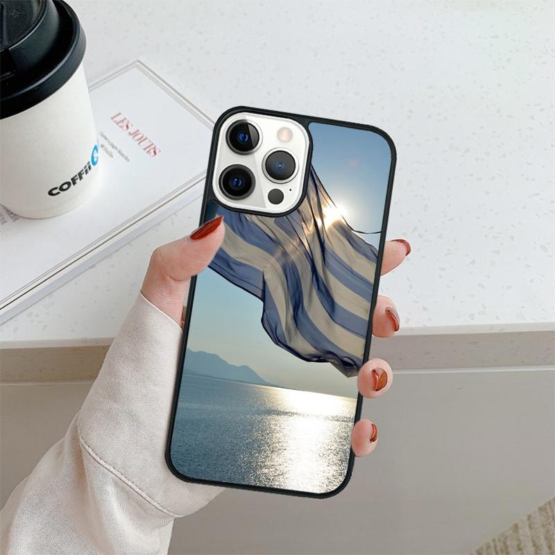 Greece Greek Flag Phone Case For iPhone 17 Air 16 pro max 15 14 plus 12 13 Shell Cover coque