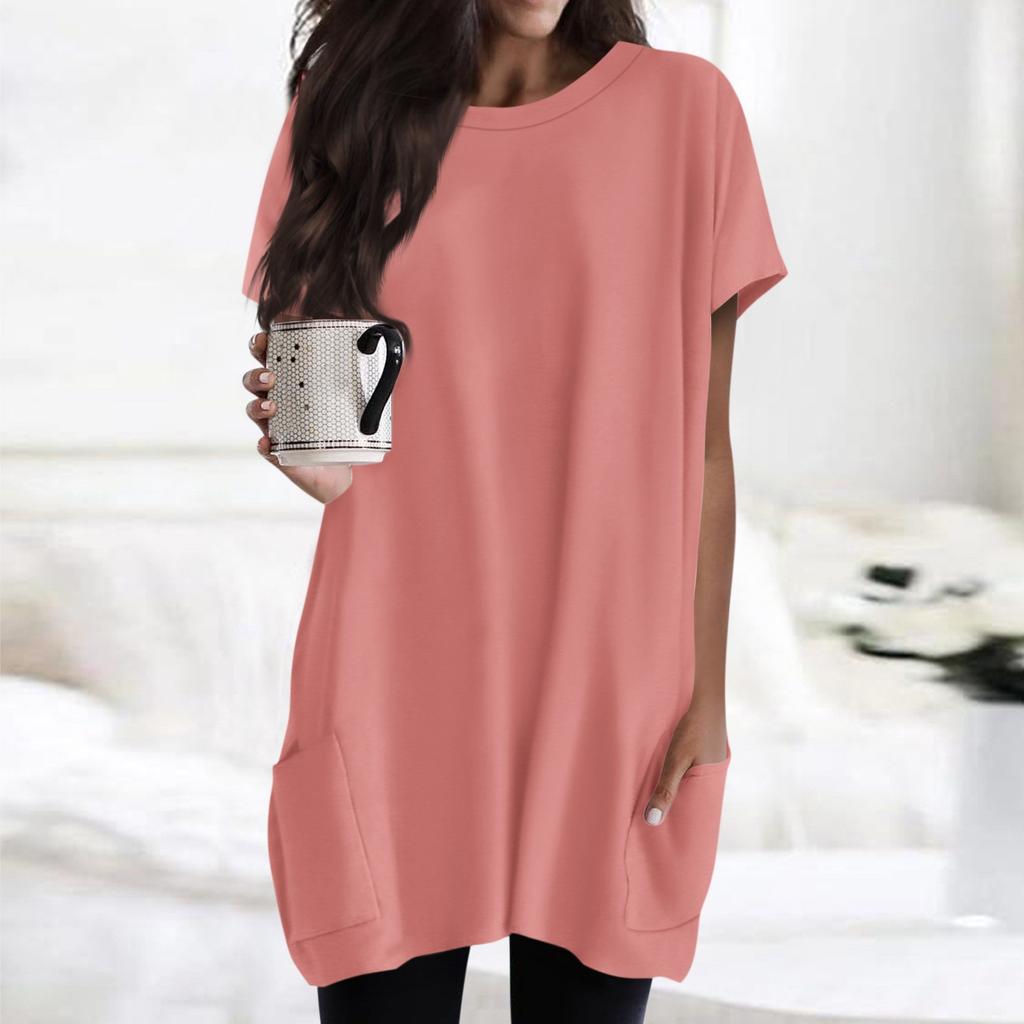 Женская футболка с круглым вырезом, короткими рукавами и карманным принтом, топы стандартной посадки