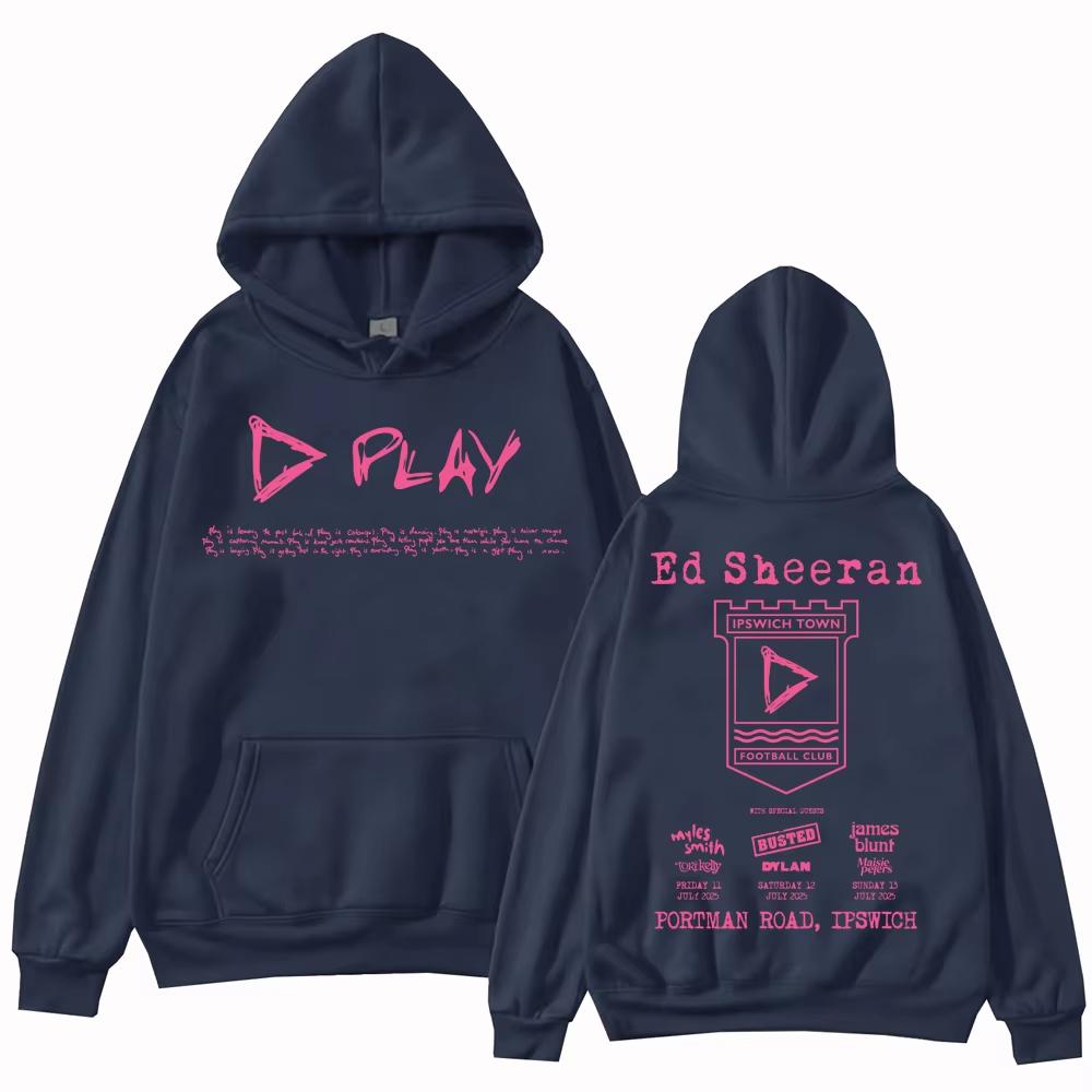 Ed Sheeran Play Men and Women Hoodies Harajuku Hip Hop Male Fashion Pullover Tops Sweatshirt Gift