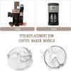 Set of 2 Coffee Machine Replacement Part Coffee Powder Seal Lid Easy Installation Clear Grinder Cover for Grindering Use
