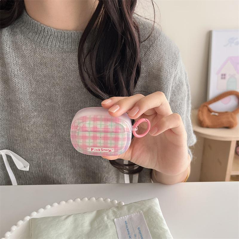 Корейский ins контрастная клетка для AirPods 1 /1 защитный чехол для наушников 1pro второго и третьего поколения девушка минималистичный