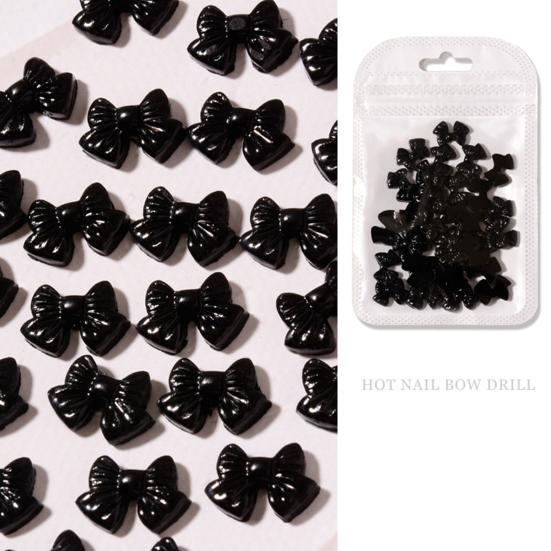 Yousheng 50 шт./компл. украшения для ногтей с гравировкой 3D-эффекта, мини-банты для украшения ногтей, аксессуары для ногтей для женщин