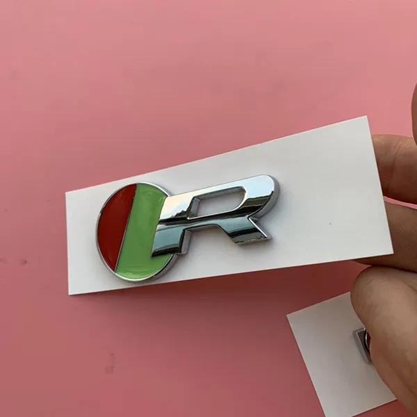 R Зеленый Красный Значок R-Sport Bar Эмблема Наклейка для XE F-PACE Fender Багажник Стайлинга Автомобилей Ремонт Спортивного Автомобиля Высокопроизводительная Наклейка