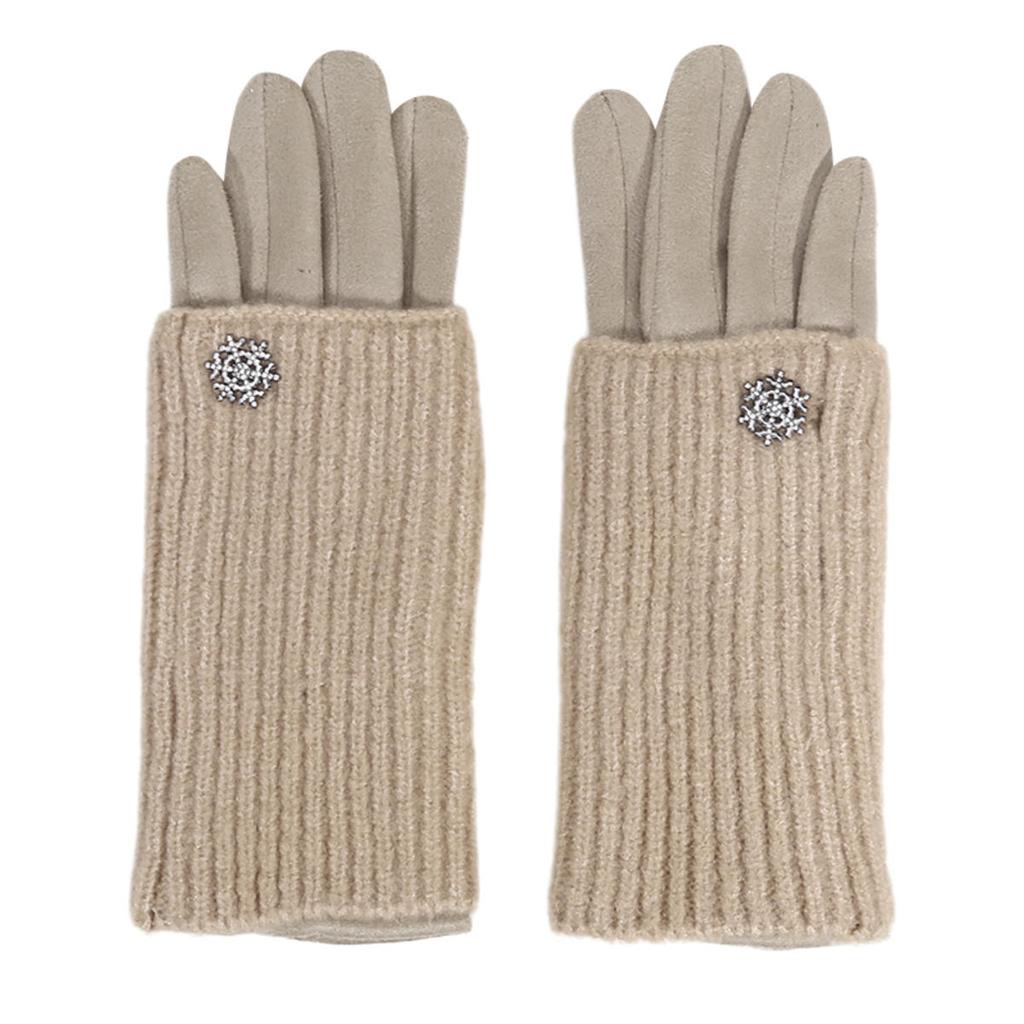 3 способа носить съемные вязаные перчатки Женские Зимние Сохраняющие тепло Сенсорные Модные Элегантные Мягкие Утепленные Защищающие от холода Перчатки