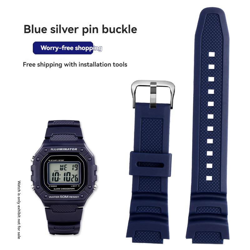 Ремешок из смолы и силикона W218H для часов Casio AE-1200 AE-1100 SGW-300 SGW-400 MRW200, Сменный ремешок, Спортивный браслет