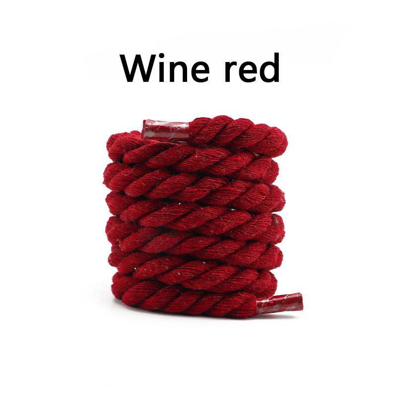 Круглые шнурки Качественные Цветные 1СМ Толще Хлопковые шнурки для кроссовок Веревочные шнурки 100/120/140/160СМ Шнурки для ботинок Шнурки для обуви 1 Пара