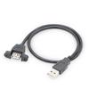 USB 2.0 Extension Cable with Ear Fixing Holes for Computer, Mouse, Keyboard, and Printer