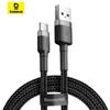 Baseus Кабель Cafule USB для Type-C QC3.0 Кабель для быстрой зарядки для iPhone Xiaomi Huawei Samsung