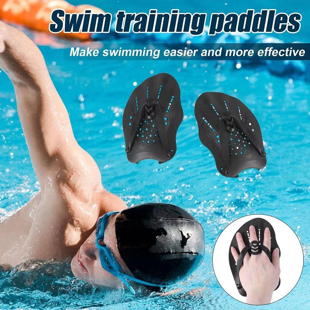 1 пара с силиконовыми ремешками Ласты для плавания Ручные ласты для кроля Ласты Водные виды спорта Снорклинг