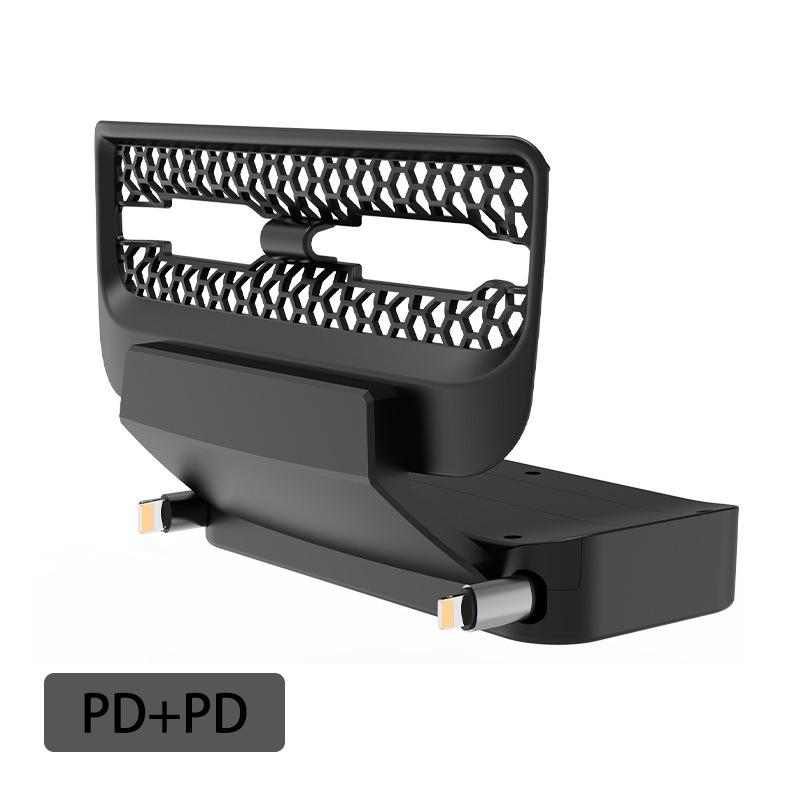 Для Tesla Model 3/Y Заднее вентиляционное отверстие Интеллектуальная док-станция Type-C PD 27 Вт Быстрая зарядка USB Док-станция для iPhone