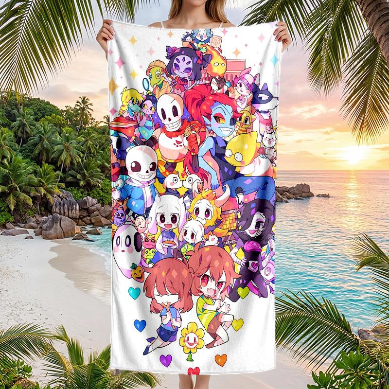 Large Beach Towel Quick Dry Absorbent Towel For Beach IndoorUndertale