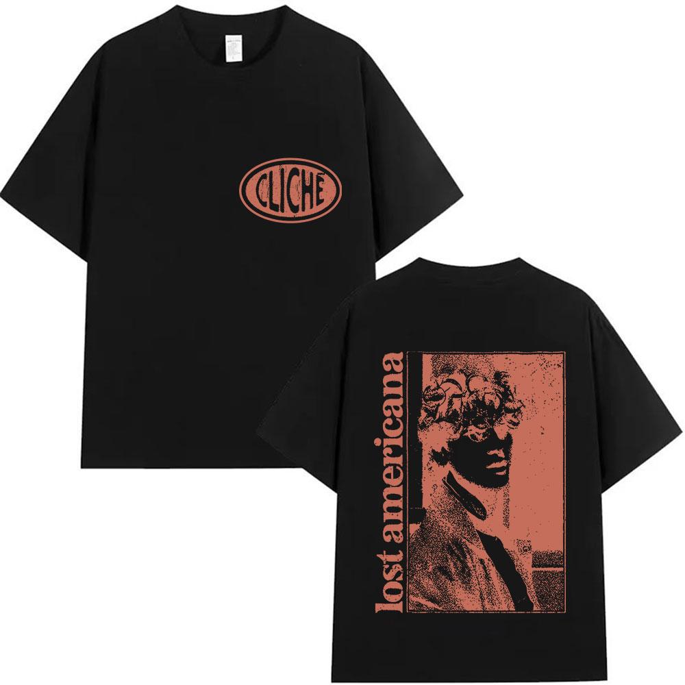 2025 Summer Limited Rap Machine Gun Kelly Tour Album Tshirt MGK Lost Hip Hop Loose Tshirt Mens Retro Cotton Tshirt