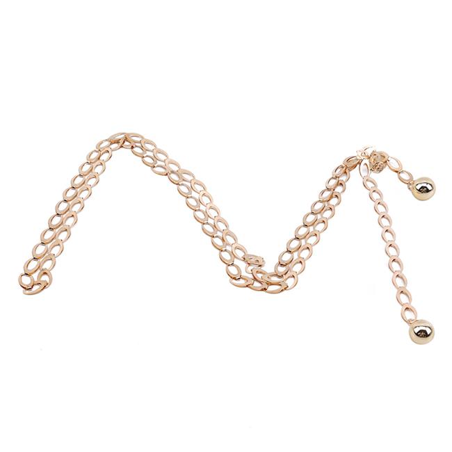 Hip High Waist Belts for Women's Waist Belts All-Match Belt for Party Dress Waist Metal Chain Belts