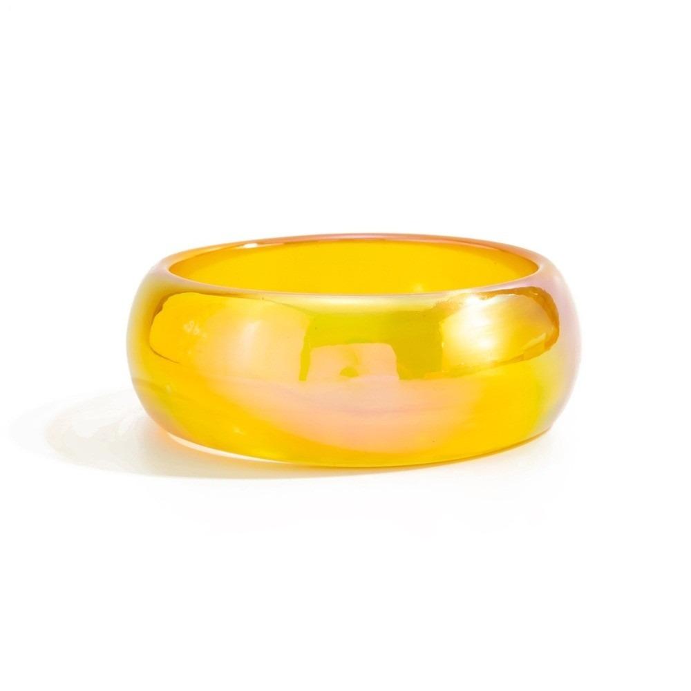 Transparent Laser Bracelets Irregular Geometric Chunky Bangles Colorful Resin Bangles  Boho Style