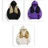 Contrast Color Stitching Hooded Fashionable Personalized Sweatshirt Trendy Teenagers Handsome Versatile Top