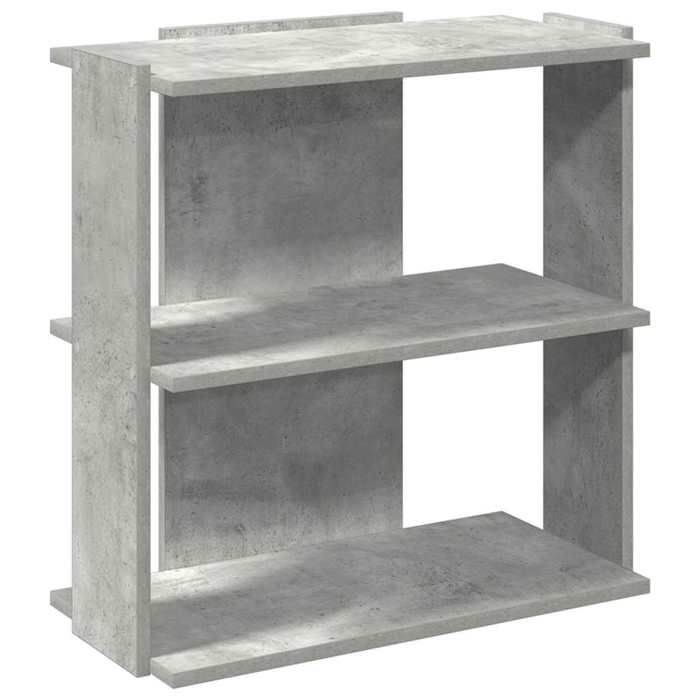 VidaXL 3-Tier Bookcase Concrete Grey 60x30x60 Cm Engineered Wood, Shelf, Book Shelf, Storage Shelf, 860250