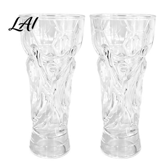 Beer Mug For Football Fans Trophy Plastic Cup Soccer Game Day Pint Clear for Party Large Capacity Reusable Sports Party Drinkware Lager