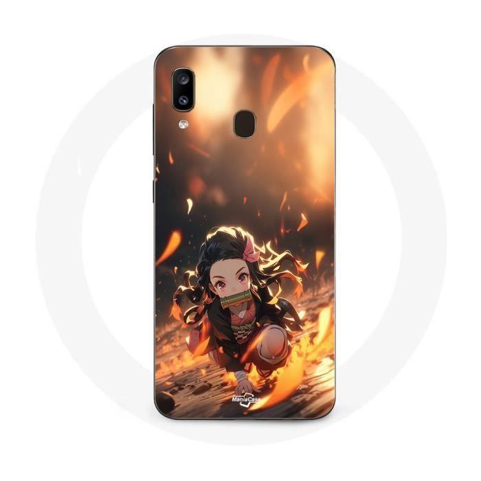 Coque Maniacase pour Samsung Galaxy A20e Demon Slayer Nezuko 3D art anime Manga
