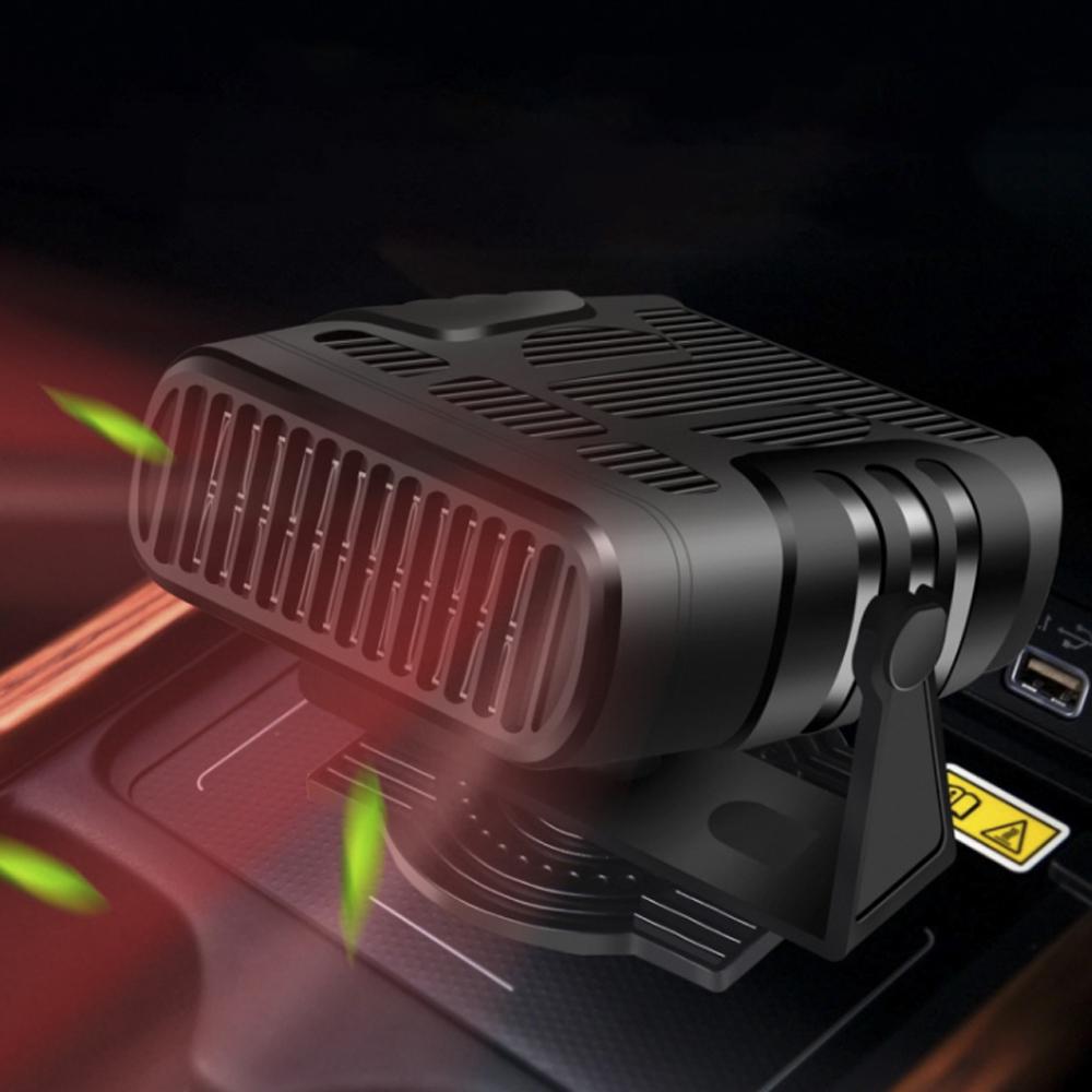 4-в-1 портативный автомобильный обогреватель/охладитель 12 В, вентилятор, размораживатель ветрового стекла, инструмент для защиты от запотевания