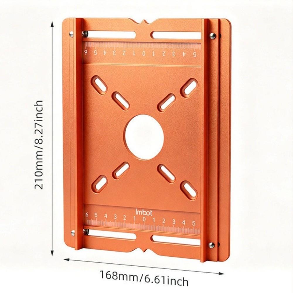 Multi-Hole Wood Slotting Router Plate Woodworking Auxiliary Tool Accessories