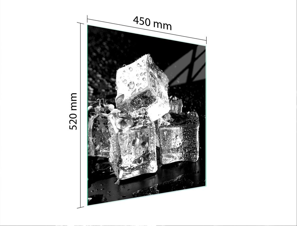 GLASS CUTTING BOARD 45x52 Ice