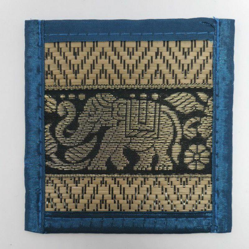 Коврики со слонами, подставки для напитков, тайские шелковые тростниковые коврики, подставки для обеденного стола, сувенирный подарок, ручная работа, ручная работа