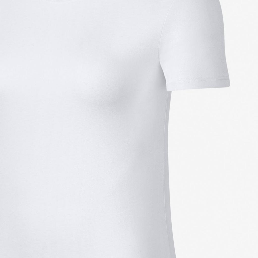 Nike Однотонная дышащая трикотажная футболка с круглым вырезом и коротким рукавом для женщин, топы белого цвета 836327-100