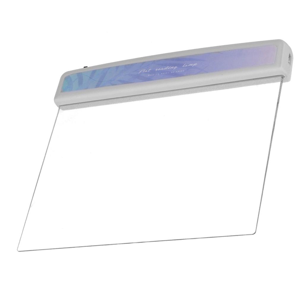 LED Panel Book Light Portable Leaf Pattern Flat Reading Lamp Student Eye Protection Light