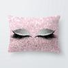 Eyes Eyelash Shadow Pillow Cover Cushion Case Home Car Sofa Bedroom Hotel Decor