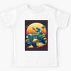 Alien Racer In a Futuristic Hot Rod Kids T-Shirt