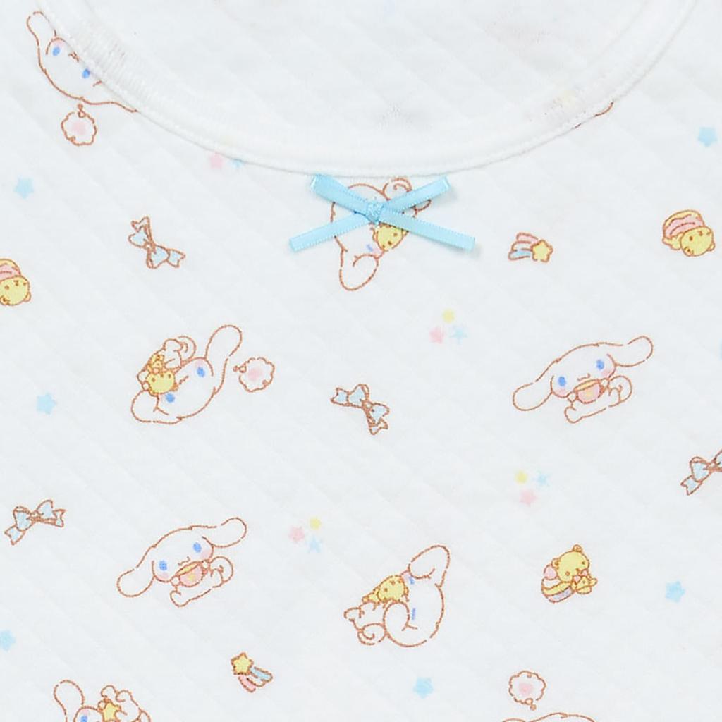 Детское стеганое белье с коротким рукавом, комплект из 2 шт., Cinnamoroll, 140 см, хлопок с именем, 2 узора для детей 227391 [Sanrio]