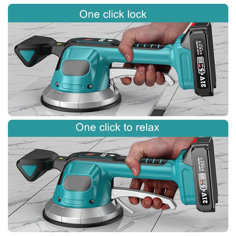 20V Tile Tiling Machine Enlarged Suction Cup Electric Wall Floor Tiles Laying Vibrating Tool Household Tile Paving Device