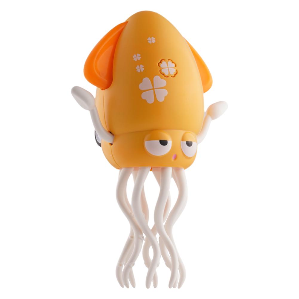 Dancing Squid Kids Electronic Pet Toys Interactive Development Toys Induction Lying Flat Squid with Light&Music Tummy Time Gifts