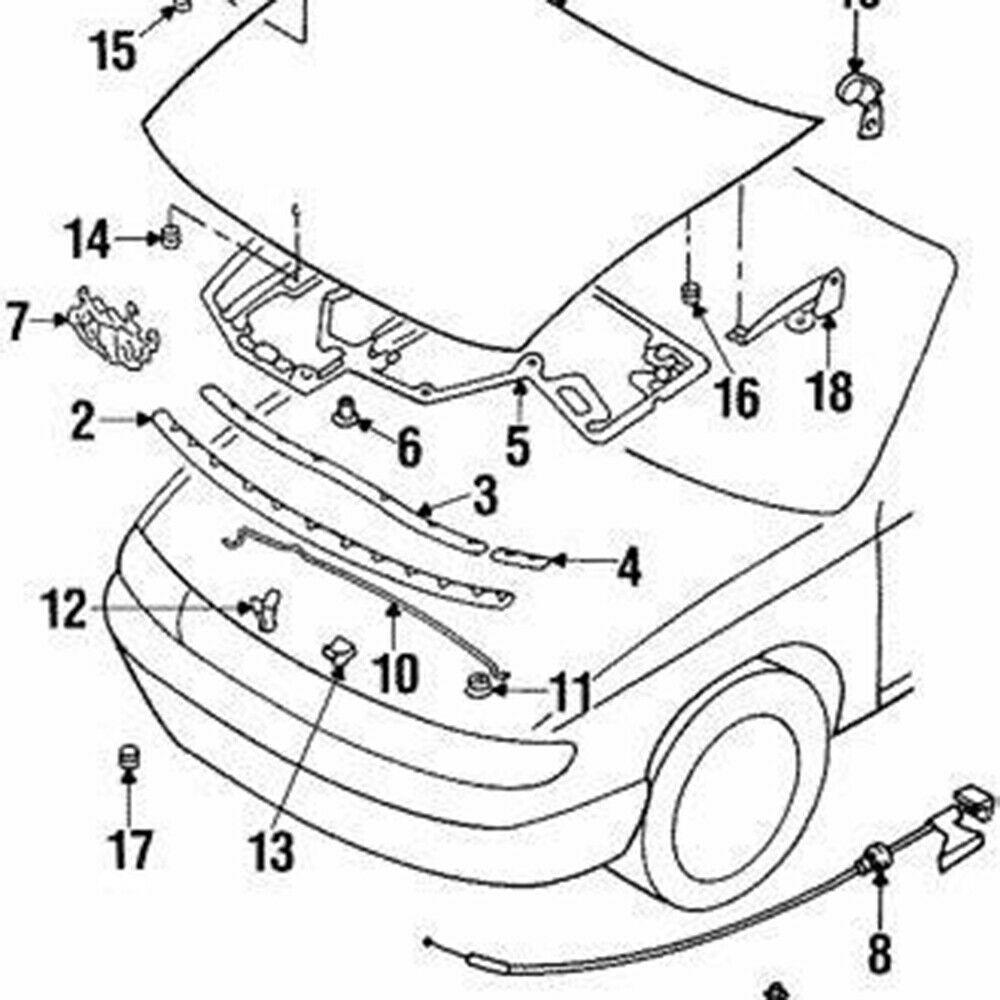 10x держатель стержня капота зажим для Nissan Pathfinder Navara Skyline X-Trail T30 автомобильные заклепки белый фиксатор детали салона автомобиля
