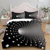 Комплект постельного белья Space Tunnel 3D King Queen Double Full Twin Single Size Duvet Cover Pillow Case Friends Bed Set