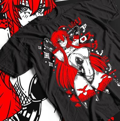 Футболка Rias Gremorye High School DxD Rias Gremorye Сексуальная Вайфу Футболка Эстетика