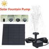 5W 5V Water Fountain Garden Decoration with 6 Nozzles Solar Powered Water Pump Easy Installation for Pool Fountain Submersible