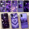 Фиолетовый эстетический чехол для Samsung Galaxy A34 A54 A14 A53 A13 A51 A71 A50 A12 A22 A32 A52 A72 Чехол для телефона