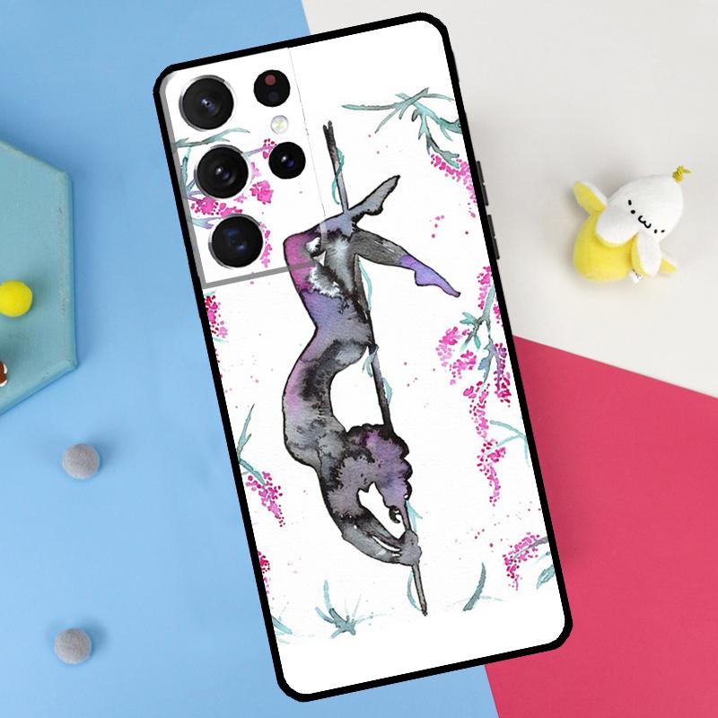 Pole Dancer Dancing Back Case For Samsung Galaxy S25 S24 S22 S23 S26 Ultra Plus S20 S21 FE S10 S25 FE Soft Cover