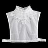 Linbaiway Embroidery False Collars for Woman Adjustable Detachable Shirt Fake Collars Blouse Top Half Shirt Decor Accessories