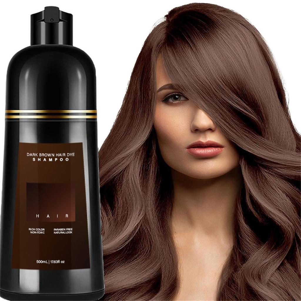 Dyestuff Shampoo Шампунь Нежно и быстро окрашивает, не раздражает окрашивание (черный/коричневый/светло-коричневый/красный/фиолетовый)