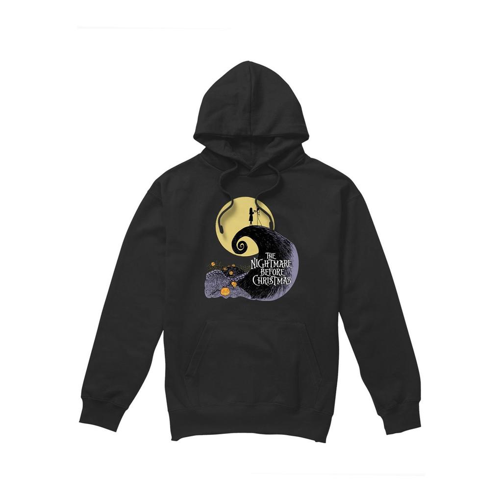 The Nightmare Before Christmas Mens Moon Silhouette Hoodie