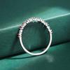 Simple Colorful Zircon S925 Sterling Silver Ring for Women's Shiny Iridescent Color Zircon Ring Couple Ring Sterling Silver Jewelry Gift