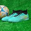 35-45 Men's Large Size High-top Football Shoes Nail Anti-slip TPR Artificial Lawn Boys Football Boots