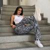 Streetwear Y2K Women Trousers Sexy Autumn Zebra Print Wide Leg Pants Women High Waist Fashion Casual Trousers Female  16395