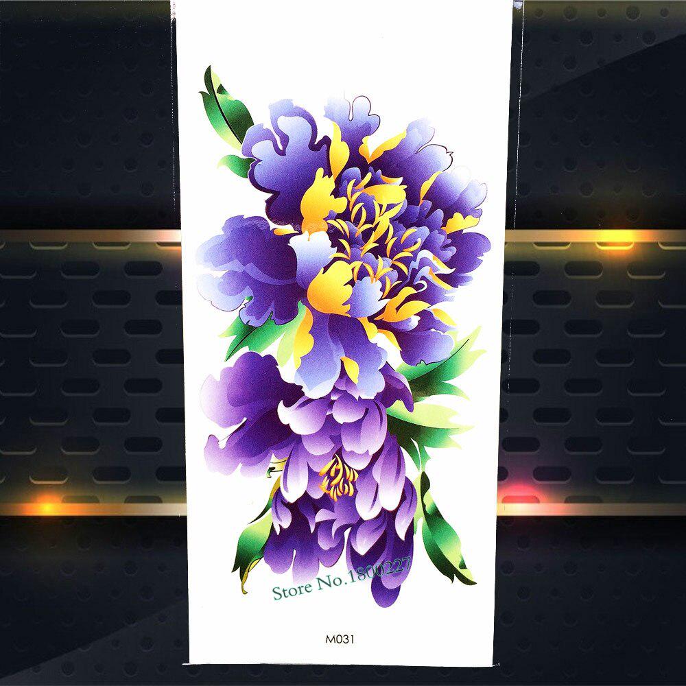 1PC Watercolor Rose Temporary Tatoo Chain Fake Jewelry Bracelet Flash Tatoo For Women Body Art Tatoo