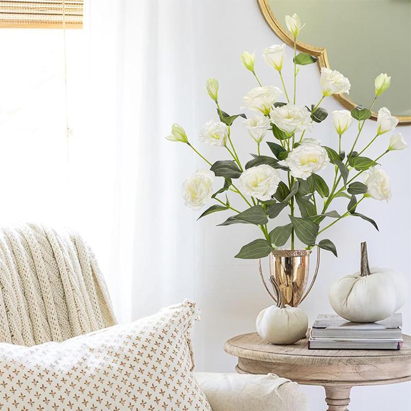 70СМ 4 Головки Шелковый Искусственный Цветок Эустомы Букет Длинный Стебель Искусственный Цветок для DIY Свадебная Вечеринка Центральный Декор Домашний Декор