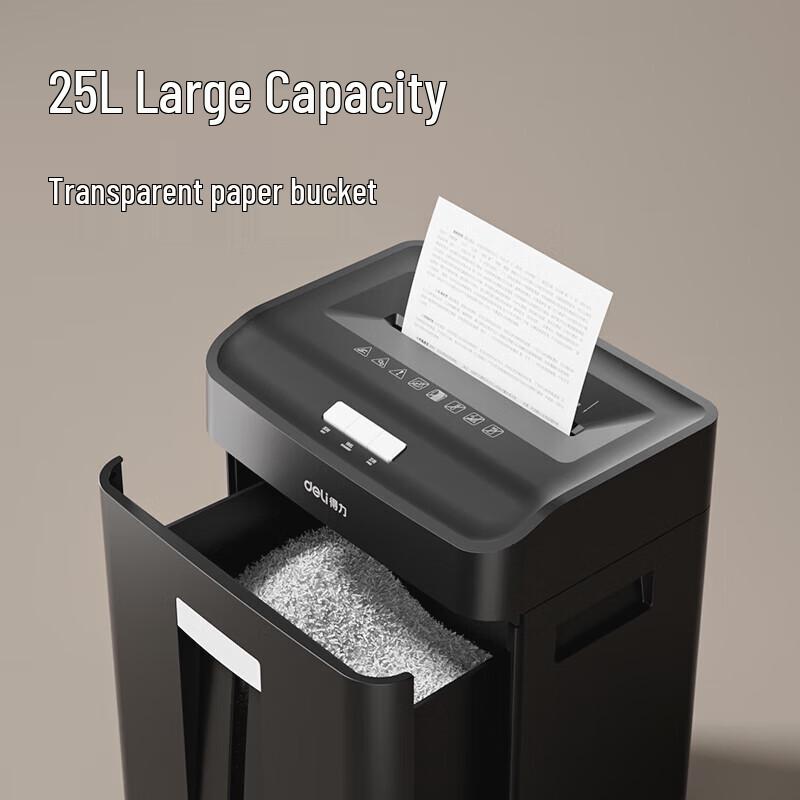 Deli 14436 Commercial High-Security Shredder CN plug (adapter included)