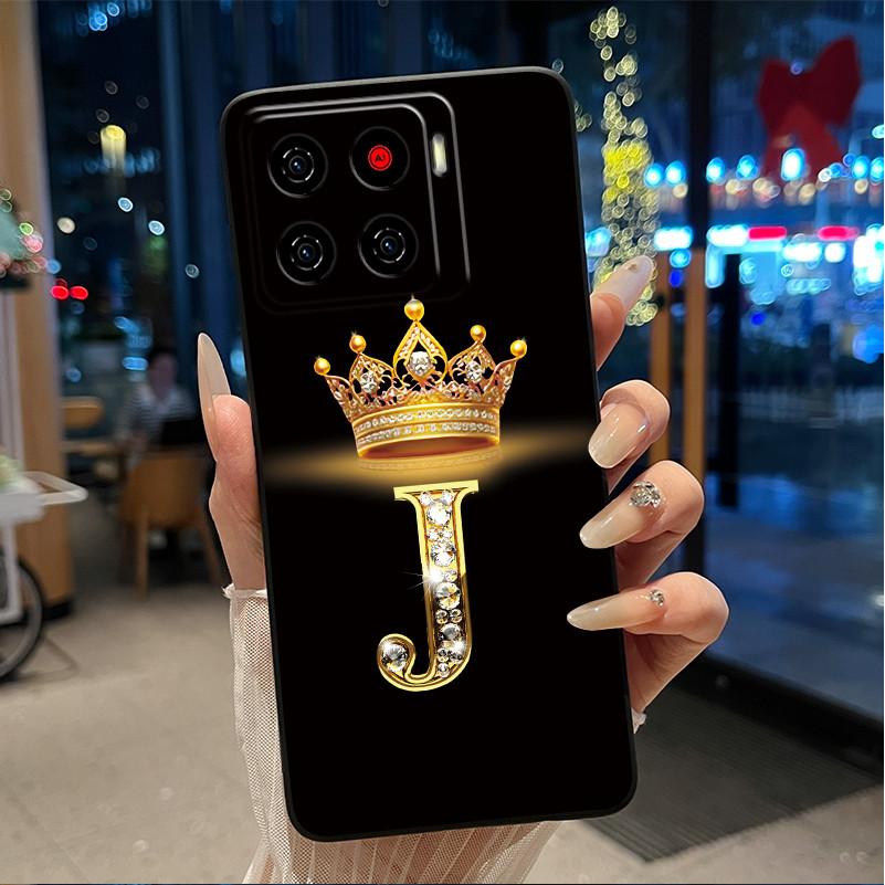 Для ZTE Blade A56 (Z2473)/Nubia A56 Роскошный Чехол-буклет с буквой 'A' для ZTE Blade A56 Pro Мягкий Силиконовый Черный Чехол Ударопрочный Корпус